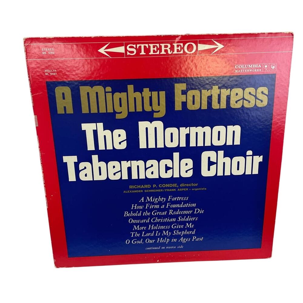Vintage 1960 A Mighty Fortress Mormon Tabernacle Choir LP Vinyl Record
